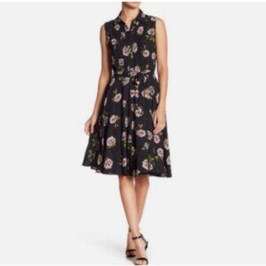 NWOT Nanette Lepore Sleeveless Floral Collared Dress Size 6
